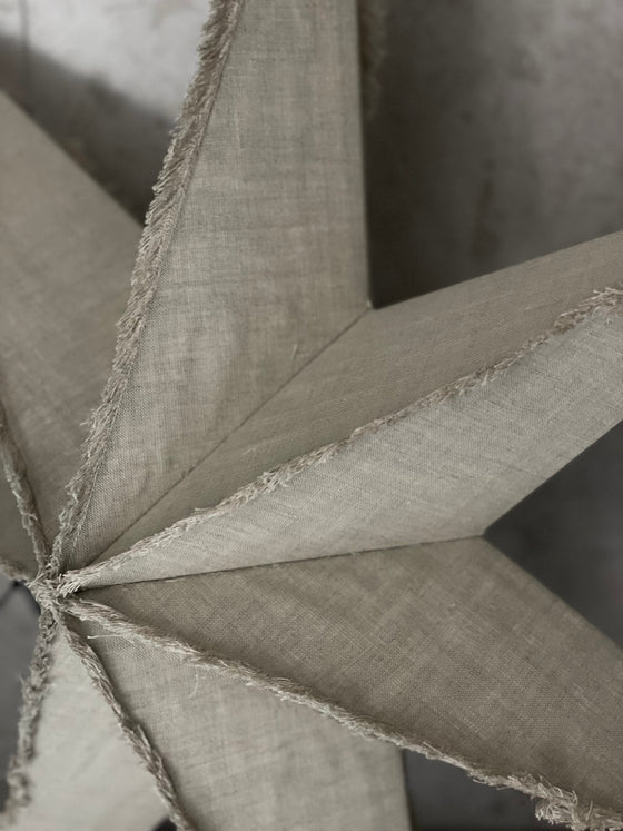Julstjärna 'Linen' Natural 60cm