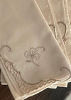 Tygservetter 5 'Blomma' vintage