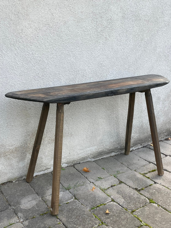 Träbänk 'Nr 32' vintage