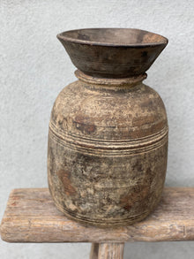  Rustik kruka i trä med naturlig patina – Hayven