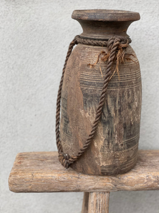 Kulipot – Vintage träkruka 'Nr 17'