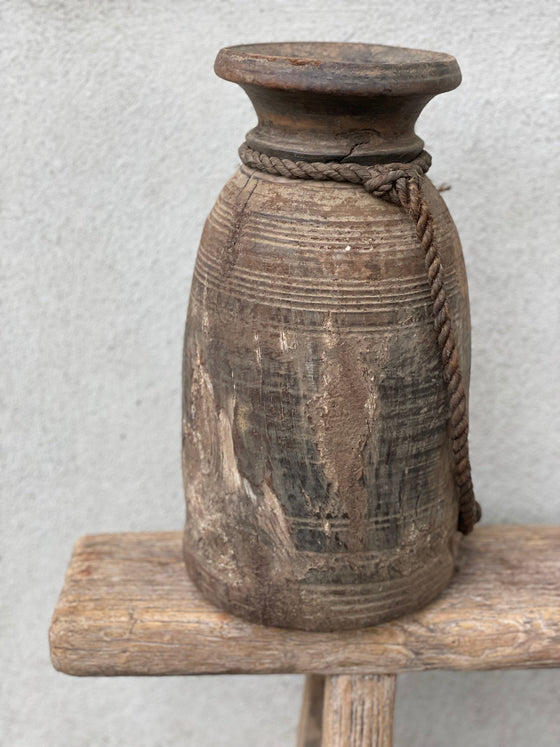 Kulipot – Vintage träkruka 'Nr 17'