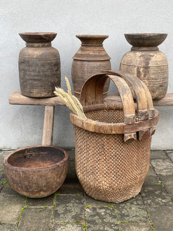 Kulipot – Vintage träkruka 'Nr 25'