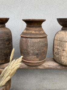  Rustik kruka i trä med naturlig patina – Hayven