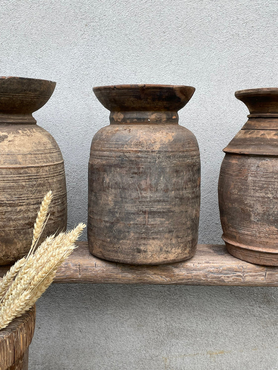 Kulipot – Vintage träkruka 'Nr 25'