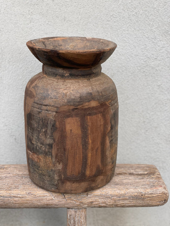 Kulipot – Vintage träkruka 'Nr 25'