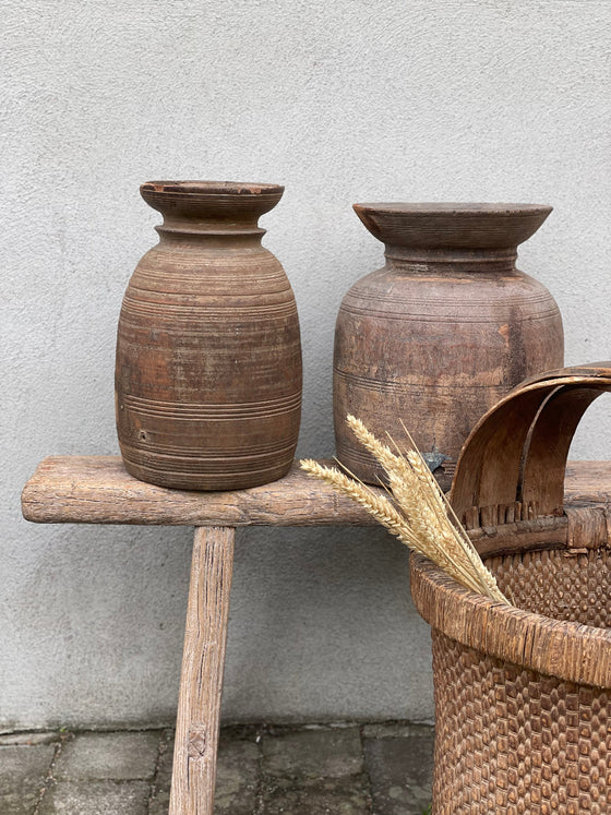 Kulipot – Vintage träkruka 'Nr 24'