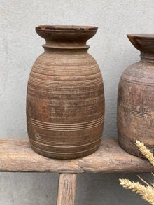  Rustik kruka i trä med naturlig patina – Hayven