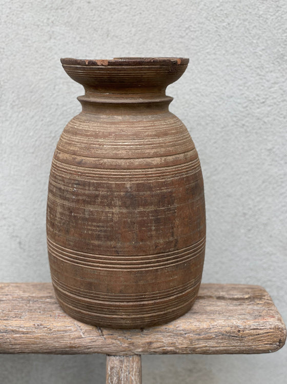 Kulipot – Vintage träkruka 'Nr 24'