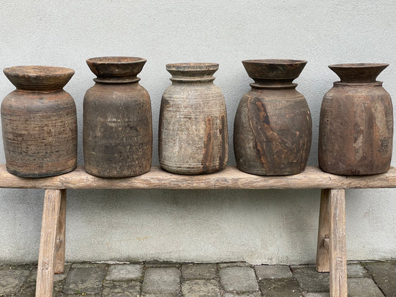 Kulipot – Vintage träkruka 'Nr 31'