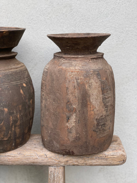 Kulipot – Vintage träkruka 'Nr 27'