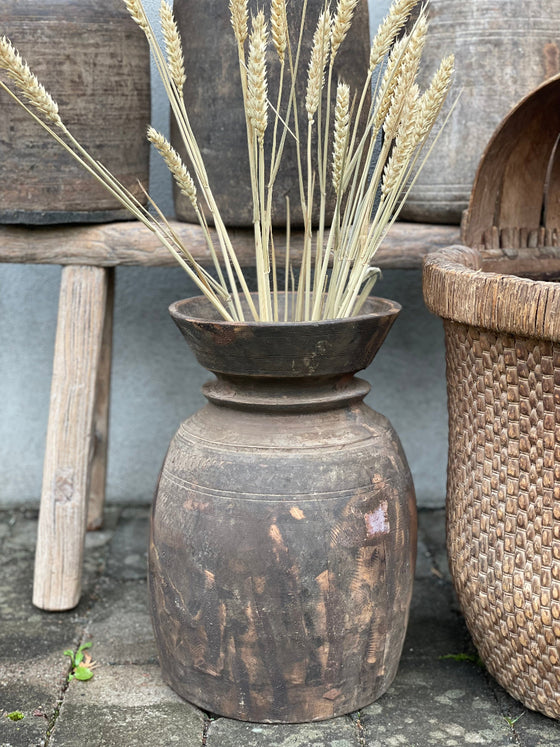 Kulipot – Vintage träkruka 'Nr 28'