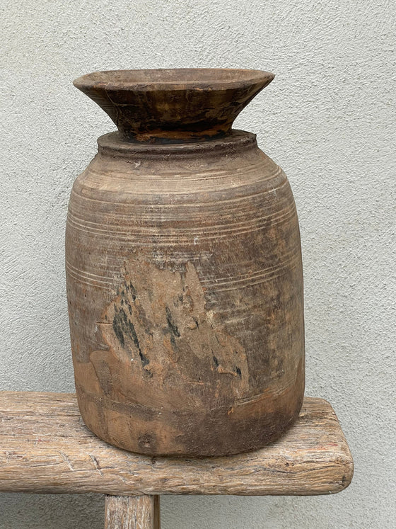 Kulipot – Vintage träkruka 'Nr 27'