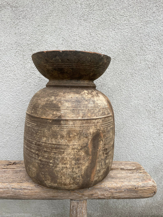 Kulipot – Vintage träkruka 'Nr 22'