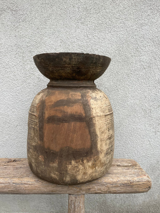 Kulipot – Vintage träkruka 'Nr 22'