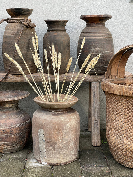 Wooden pot 'No 15' Vintage