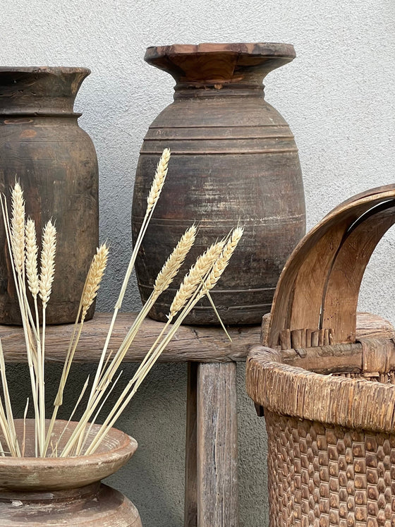 Wooden pot 'No 15' Vintage