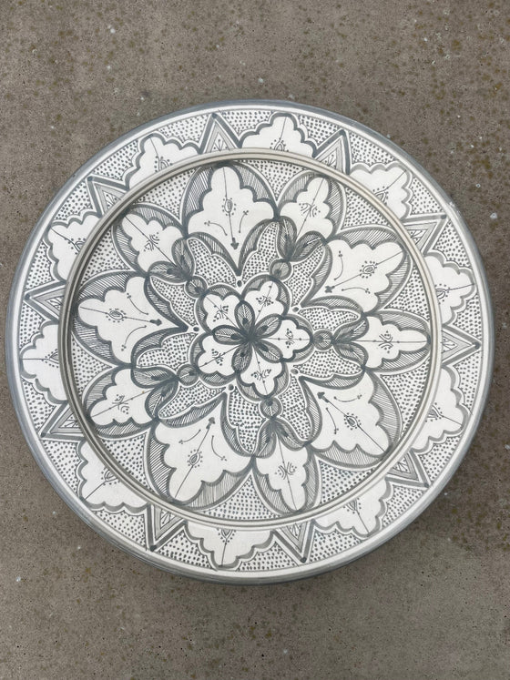 Marockanskt fat 'Safi' Grey - 40cm