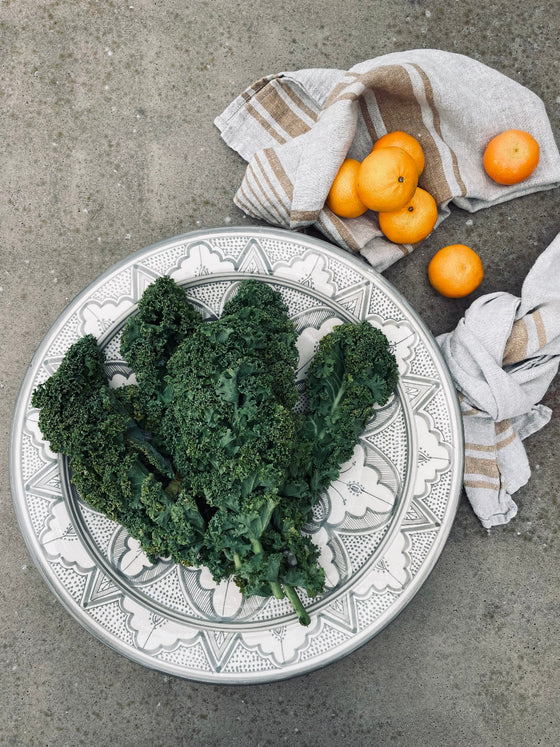 Marockanskt fat 'Safi' Grey - 40cm