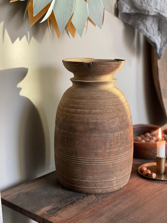 Kulipot – Vintage träkruka 'Nr 24'