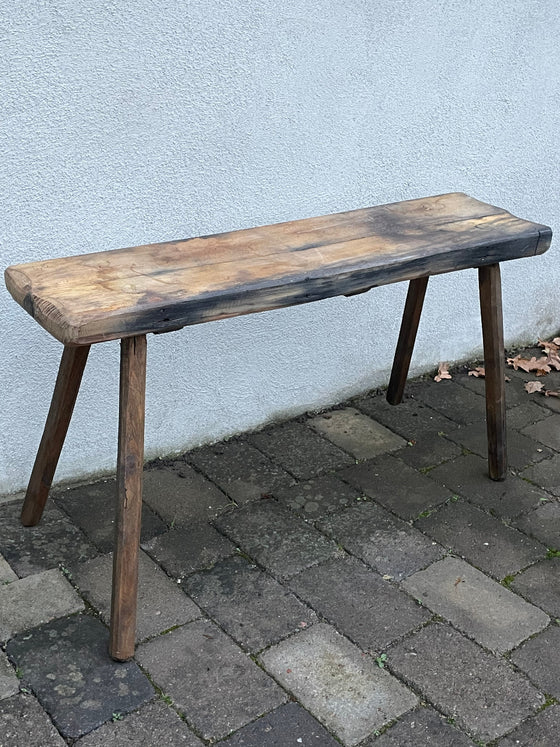 Träbänk 'Nr 34' vintage