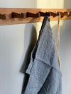 Tea towel linen 'Denim stripe'