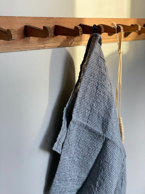 Tea towel linen 'Denim stripe'