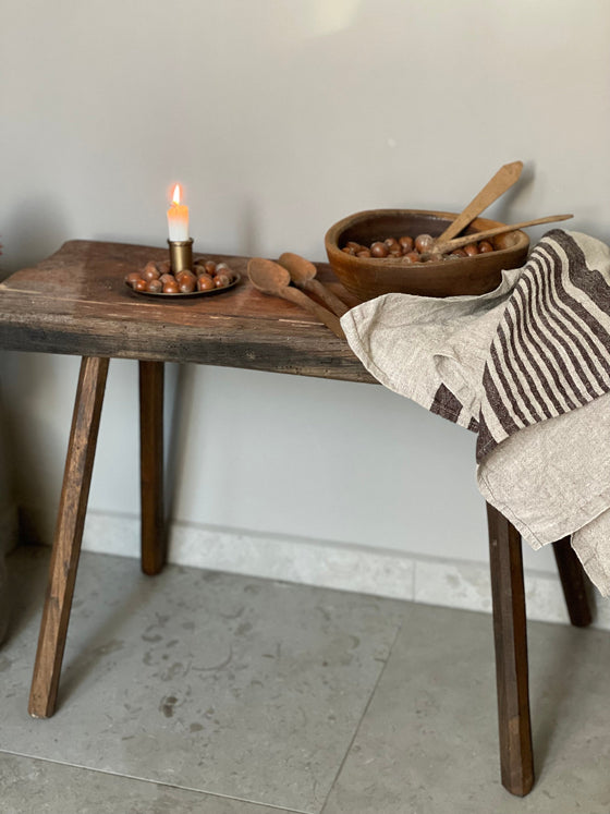 Träbänk 'Nr 33' vintage