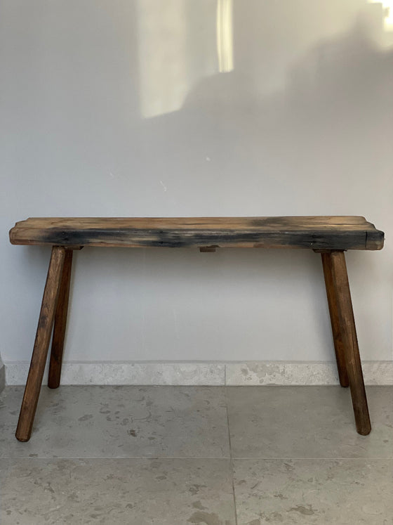 Träbänk 'Nr 34' vintage