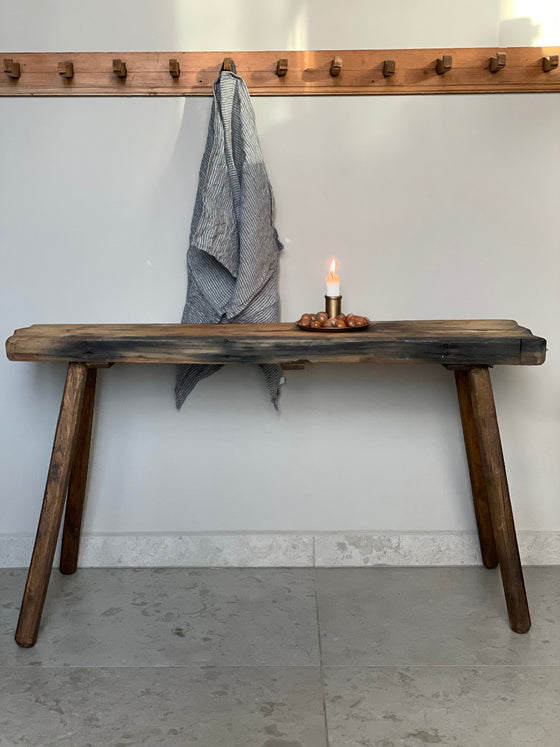 Träbänk 'Nr 34' vintage