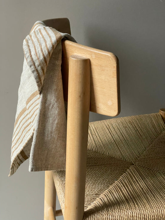 Tea towel linen 'Sandy Stripe'