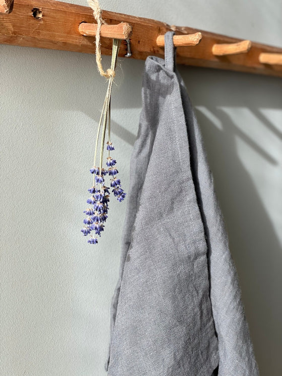 Tea towel linen 'Graphite'