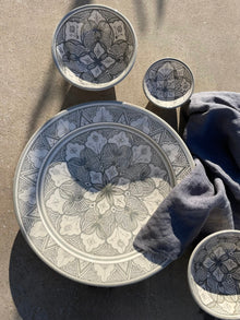  Marockanskt fat 'Safi' Grey - 40cm