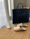 Tote bag 'Shop' Jute Blue (M)