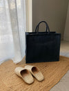 Tote bag 'Shop' Jute Blue (M)