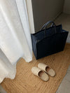 Tote bag 'Shop' Jute Blue (M)