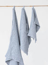 Bath towel 'Waffel' blue