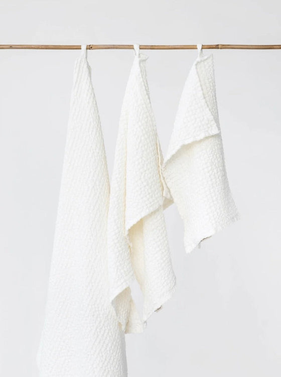 Guest towel 2-pack 'Waffel' White