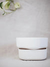 Dog bowl 'Wood' White