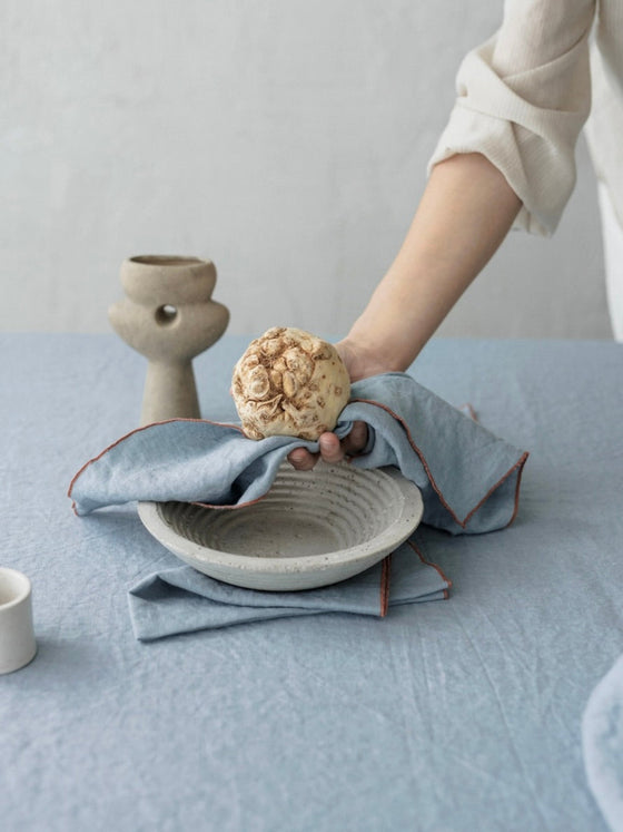 Linen napkin 'Blue' Set of 2
