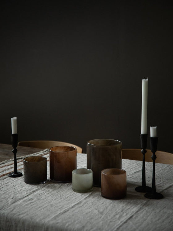 Votive holder 'Lyric' Warm Gray (M)