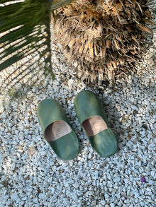  Babouche slippers 'Olive'