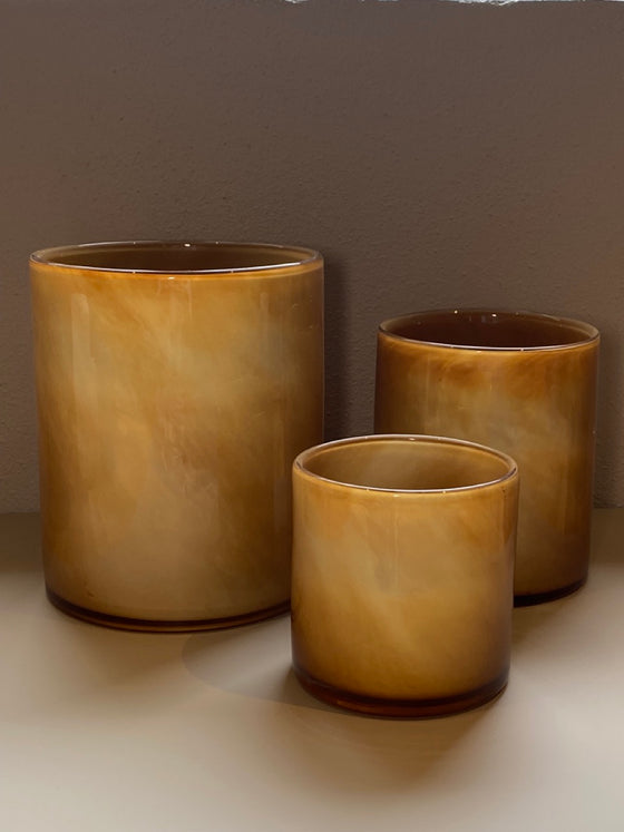 Votive holder 'Lyric' Brown (S)