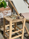Wooden stool 'Rope' Nature
