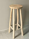 High stool 'Nature' Teak 72cm